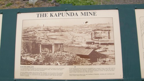 Historische Ansicht der Erzgrube in Kapunda